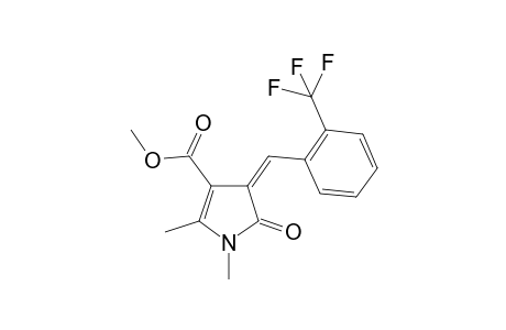 (4Z)-1,2-dimethyl-5-oxo-4-[[2-(trifluoromethyl)phenyl]methylidene]-3-pyrrolecarboxylic acid methyl ester