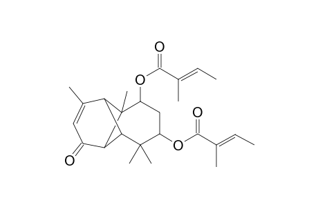 7.alpha.-angeloyloxy- or methylacryloyloxy- or senecioyloxy-1-oxo- or senecioyloxy-9.beta.-angeloyloxy- or methacryloyloxy- .alpha.-longipinene