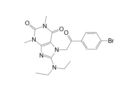 1H-purine-2,6-dione, 7-[2-(4-bromophenyl)-2-oxoethyl]-8-(diethylamino)-3,7-dihydro-1,3-dimethyl-