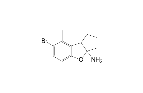 7-Bromo-2,3,3a,8b-tetrahydro-3a-amino-8-methyl-1H-cyclopenta[b]benzofuran