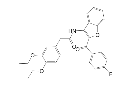 2-(3,4-Diethoxyphenyl)-N-[2-(4-fluorobenzoyl)-1-benzofuran-3-yl]acetamide