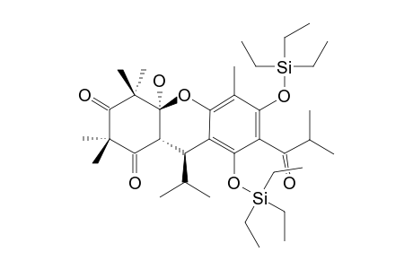 (4aS,9S,9aR)-4a-hydroxy-7-isobutyryl-9-isopropyl-2,2,4,4,5-pentamethyl-6,8-bis(triethylsilyloxy)-9,9a-dihydroxanthene-1,3-quinone