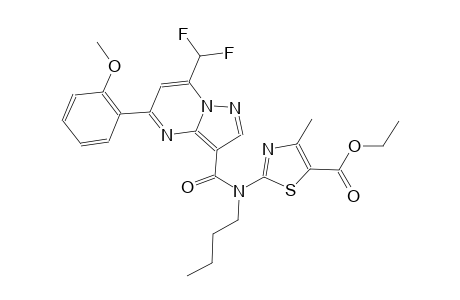 ethyl 2-(butyl{[7-(difluoromethyl)-5-(2-methoxyphenyl)pyrazolo[1,5-a]pyrimidin-3-yl]carbonyl}amino)-4-methyl-1,3-thiazole-5-carboxylate