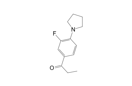 1-[3-Fluoro-4-(1-pyrrolidinyl)phenyl]-1-propanone