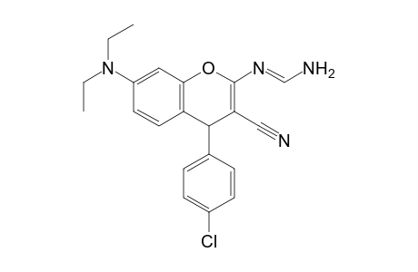 (E) N'-(4-(4-Chlorophenyl)-3-cyano-7-(diethylamino)-4hchromen-2-yl)formimidamide