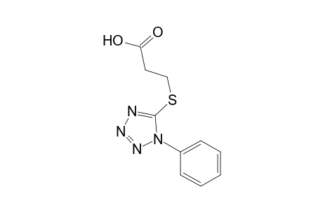 Propanoic acid, 3-[(1-phenyl-1H-tetrazol-5-yl)thio]-