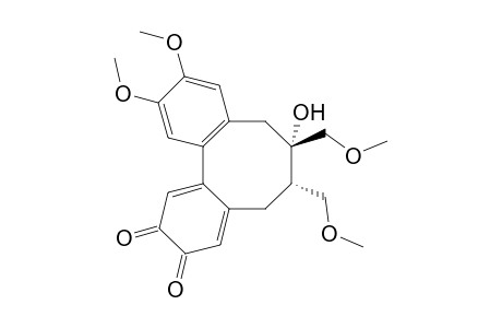 (6S,7S)-7-hydroxy-10,11-dimethoxy-6,7-bis(methoxymethyl)-5,6,7,8-tetrahydrodibenzo[a,c]cyclooctene-2,3-dione