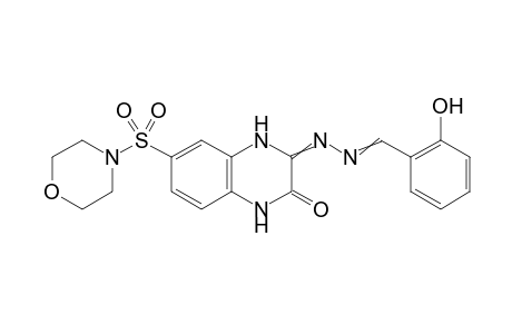 3-(2-(2-Hydroxybenzylidene)hydrazineyl)-6-(morpholinosulfonyl)quinoxalin-2(1H)-one