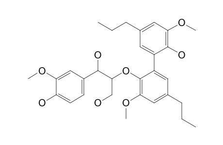 2-(5,5'-Dipropyl-2'-hydroxy-3,3'-dimethoxy-1,1'-biphenyl-2-yloxy)-1-(4-hydroxy-3-methoxyphenyl)propane-1,3-diol