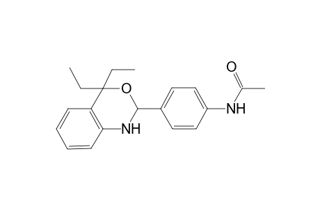 N-[4-(4,4-Diethyl-1,4-dihydro-2H-benzo[d][1,3]oxazin-2-yl)-phenyl]-acetamide