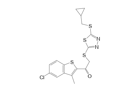 5-chloro-3-methylbenzo[b]thien-2-yl {{5-[(cyclopropylmethyl)thio]-1,3,4-thiadiazol-2-yl}thio}methyl ketone