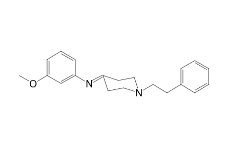 N-(3-Methoxyphenyl)-1-(2-phenylethyl)piperidin-4-imine