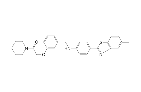 N-[4-(5-methyl-1,3-benzothiazol-2-yl)phenyl]-N-{3-[2-oxo-2-(1-piperidinyl)ethoxy]benzyl}amine