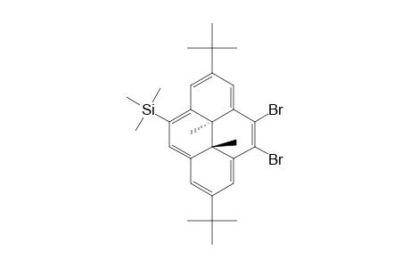 4,5-DIBROMO-2,7-DI-TERT.-BUTYL-9-TRIMETHYLSILYL-TRANS-10B,10C-DIMETHYL-10B,10C-DIHYDROPYRENE