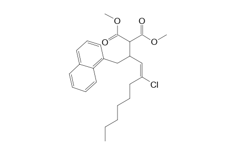 Dimethyl (E)-2-(4-chloro-1-(naphth-1-yl)dec-3-en-2-yl)malonate