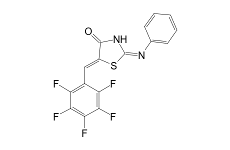 5-(2,3,4,5,6-Pentafluorobenzylidene)-2-(phenylimino)-4-thiazolidinone