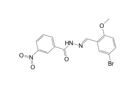 N'-[(E)-(5-Bromo-2-methoxyphenyl)methylidene]-3-nitrobenzohydrazide