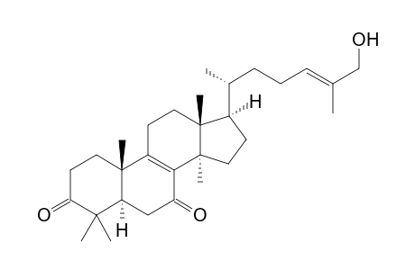 GANODERONE-A;5-ALPHA-LANOSTA-8,24-DIENE-26-HYDROXY-3,7-DIONE