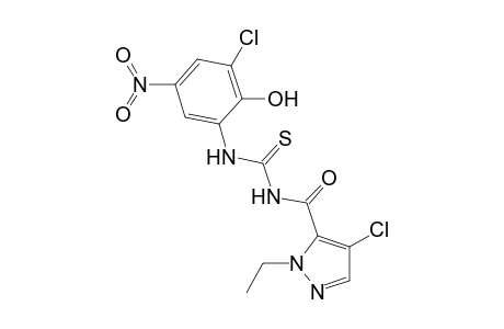 N-[(4-chloro-1-ethyl-1H-pyrazol-5-yl)carbonyl]-N'-(3-chloro-2-hydroxy-5-nitrophenyl)thiourea