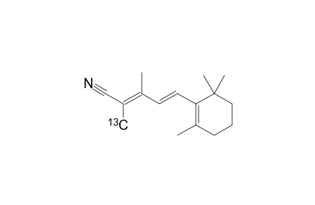 [(2-CH3)-(13)C]-2,3-DIMETHYL-5-(2',6',6'-TRIMETHYL-1'-CYCLOHEXEN-1'-YL)-2,4-PENTADIENENITRILE