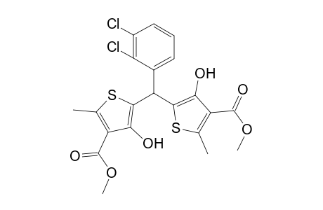 3-Thiophenecarboxylic acid, 5-[(2,3-dichlorophenyl)[3-hydroxy-4-(methoxycarbonyl)-5-methyl-2-thienyl]methyl]-4-hydroxy-2-methyl-, methyl ester