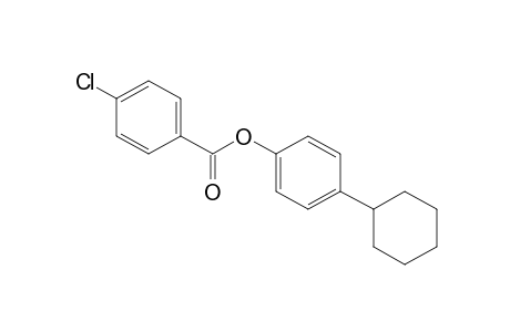 p-chlorobenzoic acid, p-cyclohexylphenyl ester