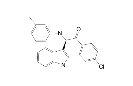 1-(4-Chlorophenyl)-2-(1H-indol-3-yl)-2-(m-tolylamino)ethanone