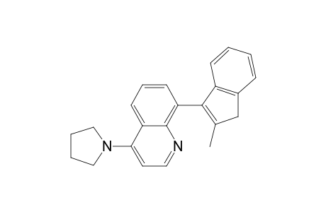 8-(2-methyl-3H-inden-1-yl)-4-pyrrolidin-1-yl-quinoline