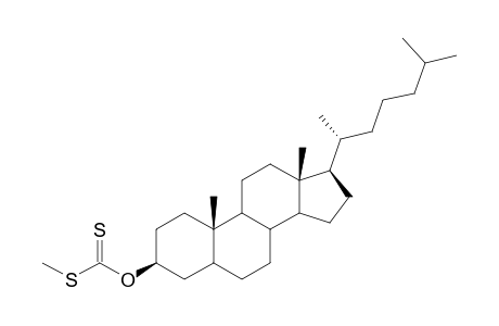 o-3.beta.-Cholestanyl S-methyl dithiocarbonate