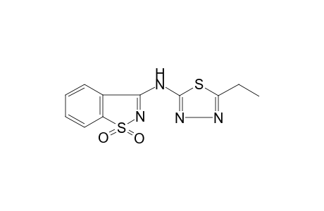 (1,1-Dioxo-1H-1.lambda.(6)-benzo[d]isothiazol-3-yl)-(5-ethyl-[1,3,4]thiadiazol-2-yl)-amine