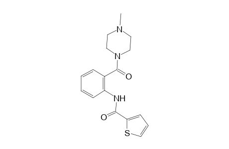 2-Thiophenecarboxamide, N-[2-[(4-methyl-1-piperazinyl)carbonyl]phenyl]-