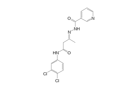 3',4'-Dichloro-3-(nicotinoylhydrazono)butyranilide