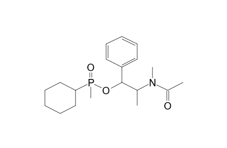 2-[Acetyl(methyl)amino]-1-phenylpropyl cyclohexyl(methyl)phosphinate