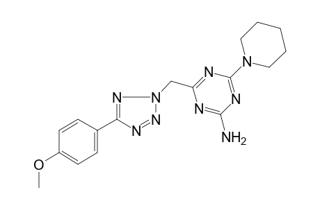 1,3,5-triazin-2-amine, 4-[[5-(4-methoxyphenyl)-2H-tetrazol-2-yl]methyl]-6-(1-piperidinyl)-