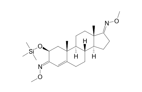 2.BETA.-[(TRIMETHYLSILYL)OXY]-ANDROST-4-ENE-3,17-DIONE-3,17-DI-(O-METHYLOXIME)