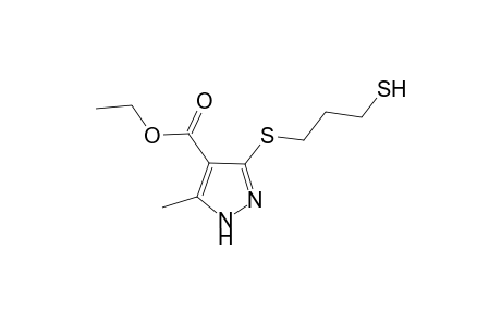 4-Carboethoxy-5(3)-(3-mercaptoeth-1-yl)thio-3(5)-methyl-1H-pyrazole