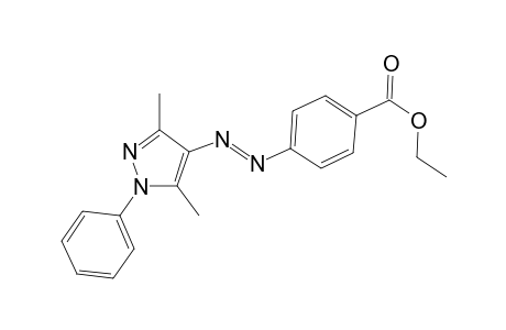 Ethyl 4-[(E)-(3,5-dimethyl-1-phenyl-1H-pyrazol-4-yl)diazenyl]benzoate