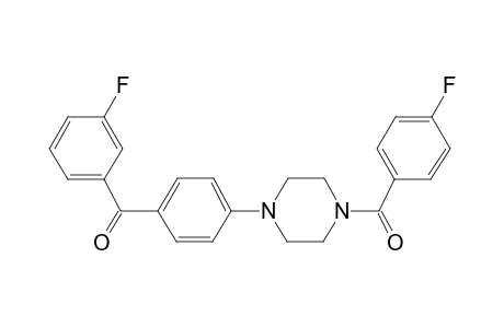 (3-fluorophenyl)-[4-[4-(4-fluorophenyl)carbonylpiperazin-1-yl]phenyl]methanone