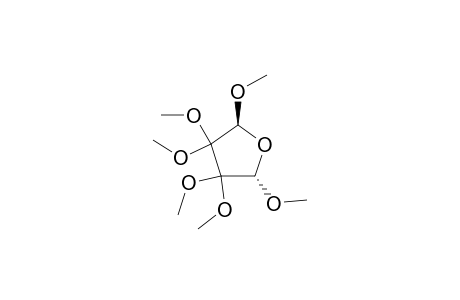 Furan, tetrahydro-2,3,3,4,4,5-hexamethoxy-, trans-(.+-.)-