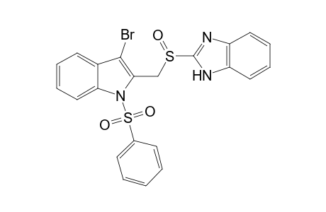 3-Bromo-1-phenylsulfonyl-2-[2-(benzoimidazolidino)sulfinylmethyl]indole