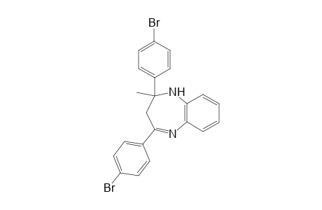 2,4-Bis(4-bromophenyl)-2-methyl-1,3-dihydro-1,5-benzodiazepine