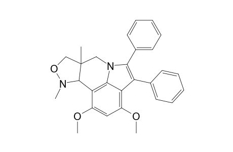 1,3-Dimethoxy-7a,10-dimethyl-4,5-diphenyl-7a,8,10,10a-tetrahydro-7H-isoxazolo[4,3-c]pyrrolo[3,2,1-ij]quinoline