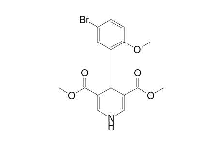 Pyridine-3,5-dicarboxylic acid, 1,4-dihydro-4-(5-bromo-2-methoxyphenyl)-, dimethyl ester