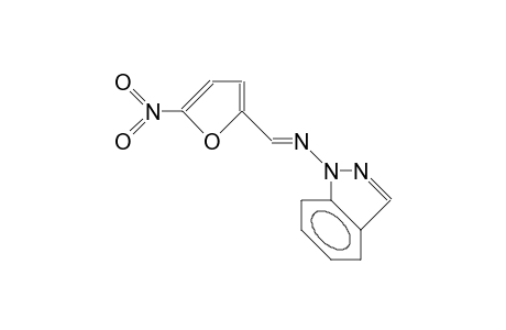 1-[N=CH-(5'-NITROFUR-2'-YL)]-INDAZOLE