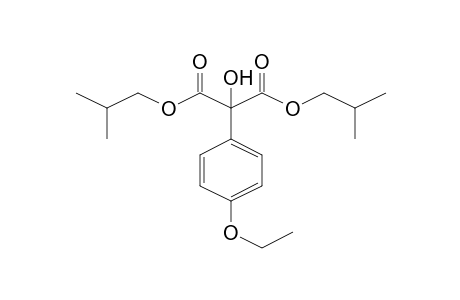 Malonic acid, 2-(4-ethoxyphenyl)-2-hydroxy-, diisobutyl ester