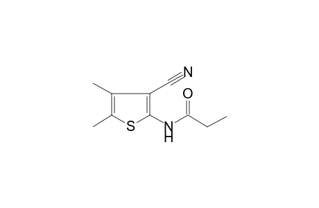 N-(3-Cyano-4,5-dimethyl-2-thienyl)propanamide