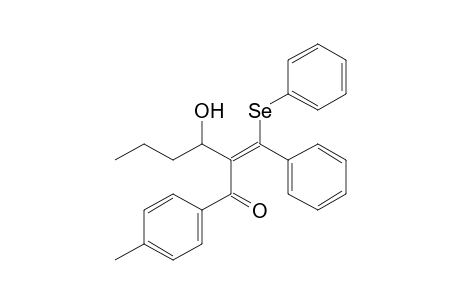 (E)-3-Hydroxy-1-(4-methylphenyl)-2-(phenylphenylselenomethylene)hexan-1-one