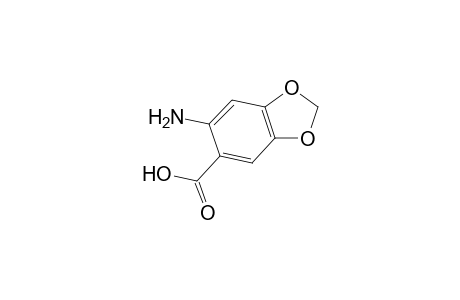 1,3-Benzodioxole-5-carboxylic acid, 6-amino-