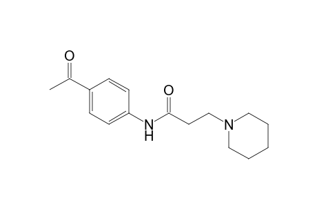 1-Pyridinepropanamide, N-(4-acetylphenyl)hexahydro-