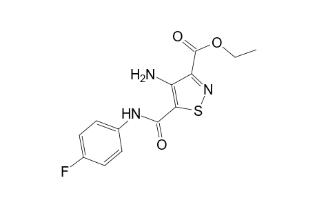 4-Amino-5-[(4-fluoroanilino)-oxomethyl]-3-isothiazolecarboxylic acid ethyl ester